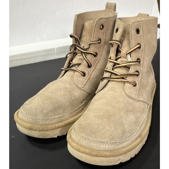 UGG Neumel High Sand Suede Women’s Ankle Short Boots Shoes Size US 5‎ - Picture 1 of 10